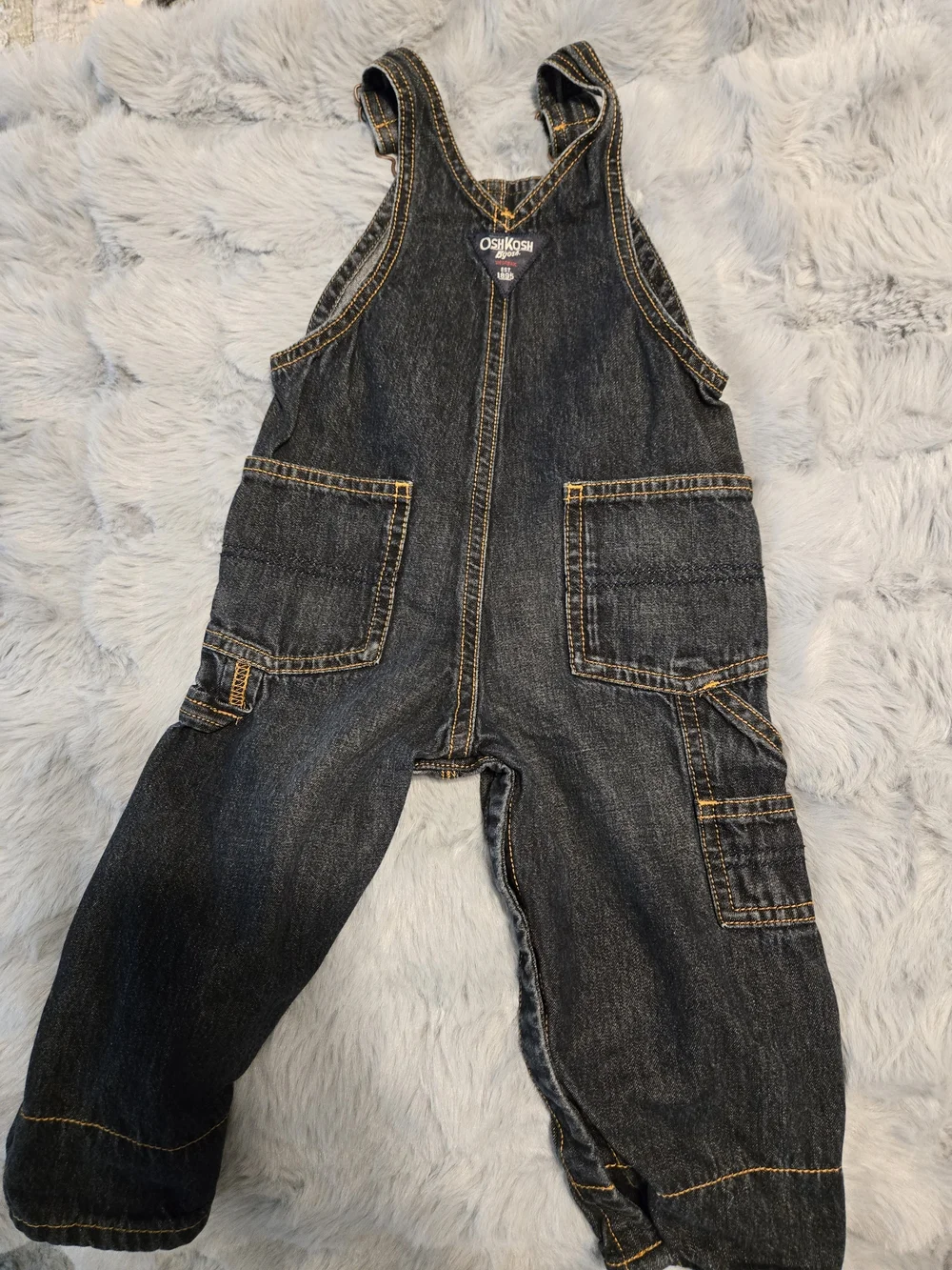 OshKosh B'gosh Dark Indigo Carpenter Overalls 18M